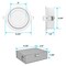 Luxrite 4 Inch Gimbal LED Recessed Downlight 5CCT 2700K-5000K 12W 950LM Dimmable Wet Rated IC Rated LR23742-1PK - alternate 4